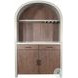 Sagewyn Light Gray Arch Coffee and Wine 2 Door Bar Cabinet