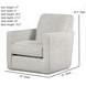 Nolte Pebble Cream Upholstered Swivel Glider Chair