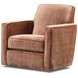 Maclean Taupe Rust Upholstered Swivel Glider Chair