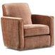 Maclean Taupe Rust Upholstered Swivel Glider Chair