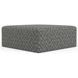 Canyon Platinum Upholstered Square Cocktail Ottoman