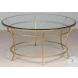 40474 Gold Round Cocktail Table