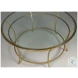 40474 Gold Round Cocktail Table