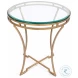 40475 Gold Round Side Table
