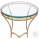 40475 Gold Round Side Table