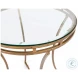 40475 Gold Round Side Table