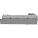 Canyon Platinum 5 Piece Modular RAF Chaise Sectional with Pillows