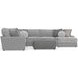 Canyon Platinum 5 Piece Modular RAF Chaise Sectional with Pillows