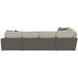 Canyon Umber 5 Piece Modular RAF Chaise Sectional with Pillows