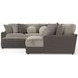 Canyon Umber 5 Piece Modular RAF Chaise Sectional with Pillows