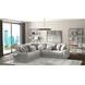 Canyon Platinum 3 Piece Modular Sectional with Pillows