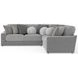 Canyon Platinum 3 Piece Modular Sectional with Pillows
