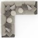 Canyon Umber 3 Piece Modular Sectional with Pillows