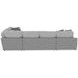 Canyon Platinum 5 Piece Modular LAF Chaise Sectional with Pillows