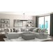 Canyon Platinum Upholstered Square Cocktail Ottoman