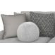 Canyon Platinum 5 Piece Modular LAF Chaise Sectional with Pillows