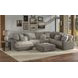 Canyon Umber 5 Piece Modular LAF Chaise Sectional with Pillows