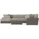 Canyon Umber 5 Piece Modular LAF Chaise Sectional with Pillows