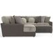 Canyon Umber 5 Piece Modular LAF Chaise Sectional with Pillows