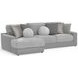 Canyon Platinum Modular LAF Chaise Sectional with Pillows