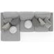 Canyon Platinum 2 Piece Modular LAF Chaise Sectional with Pillows