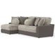 Canyon Umber 2 Piece Modular LAF Chaise Sectional with Pillows