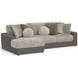 Canyon Umber 2 Piece Modular LAF Chaise Sectional with Pillows