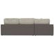 Canyon Umber Modular LAF Chaise Sectional with Pillows