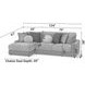 Canyon Umber Modular LAF Chaise Sectional with Pillows