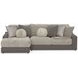 Canyon Umber 2 Piece Modular LAF Chaise Sectional with Pillows