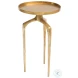 Como Antique Gold Accent Table