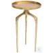Como Antique Gold Accent Table