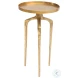 Como Antique Gold Accent Table