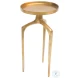 Como Antique Gold Accent Table