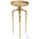 Como Antique Gold Accent Table