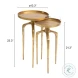 Como Antique Gold Accent Table