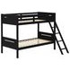 Littleton Black Twin Over Twin Bunk Bed