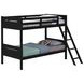 Littleton Black Twin Over Twin Bunk Bed