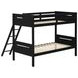 Littleton Black Twin Over Twin Bunk Bed