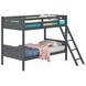 Littleton Grey Twin Over Twin Bunk Bed