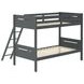 Littleton Grey Twin Over Twin Bunk Bed