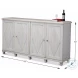 40521 White 4 Doors Sideboard
