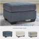 Cashton Blue Ottoman