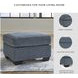 Cashton Blue Ottoman