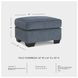 Cashton Blue Ottoman