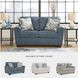 Cashton Blue Loveseat