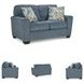 Cashton Blue Loveseat