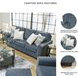 Cashton Blue Sofa