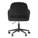 Sydney Black Performance Fabric Upholstered Swivel Desk Chair