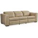 Nest Cream Leather Power Motion Living Room Set